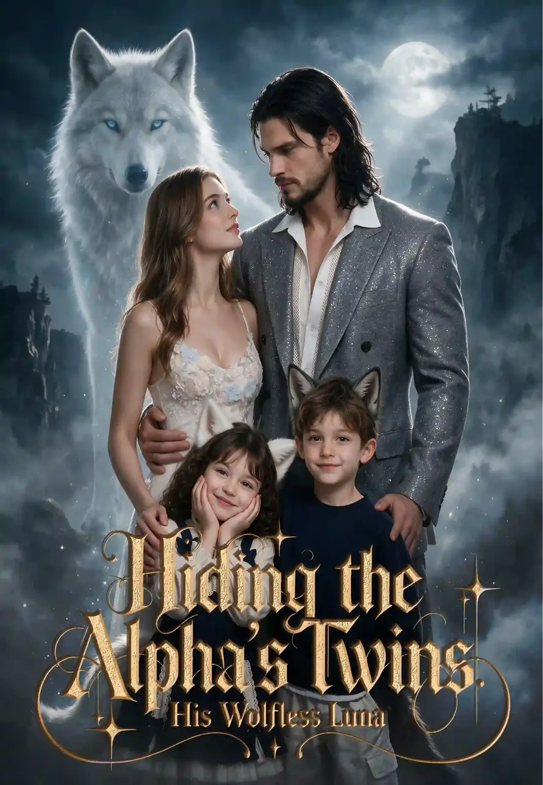 Secret Twins of the Alpha: His Wolfless Luna
